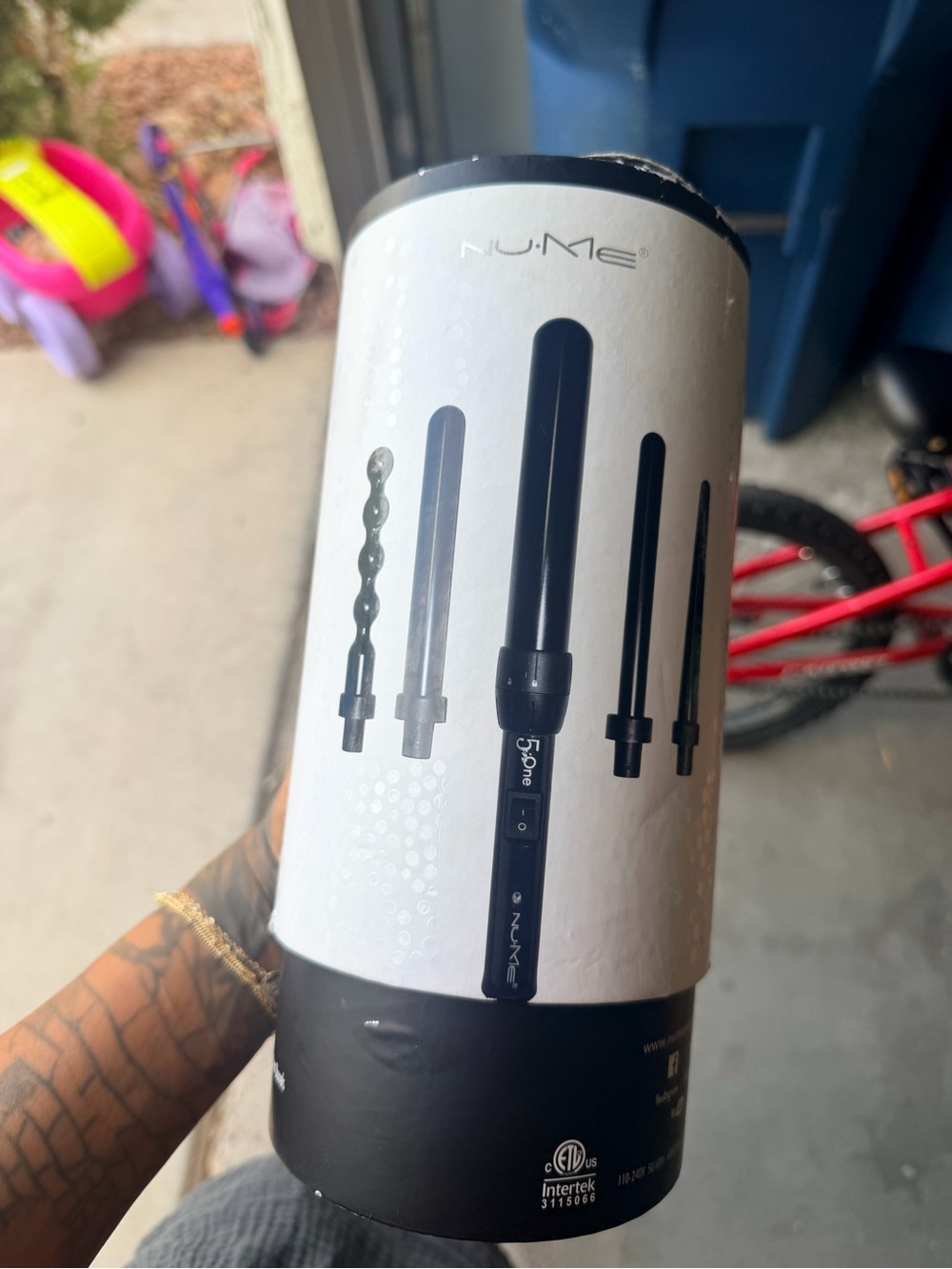 NuMe Curling Wand Set in Black and White